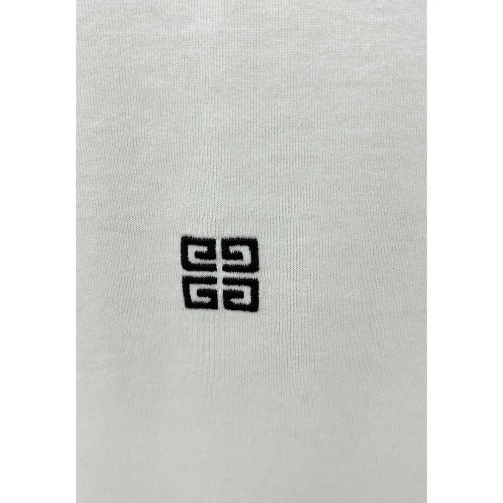 Givenchy Mens White Cotton Short Sleeve T-Shirt Mesh Underarm Detail Size Large - Picture 6 of 16